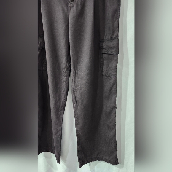 Hunter & Brown Women's Cargo Pant Size Large Dark Brown Straight Leg Gorpcore - Picture 4 of 7